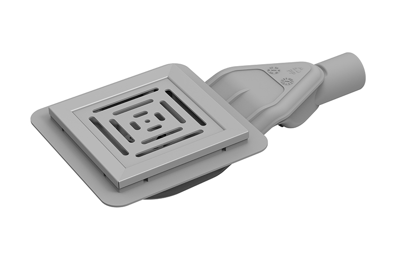 HX600- Piletta con rotazione quadra di 360° con uscita tipo “Z” e struttura antiodore